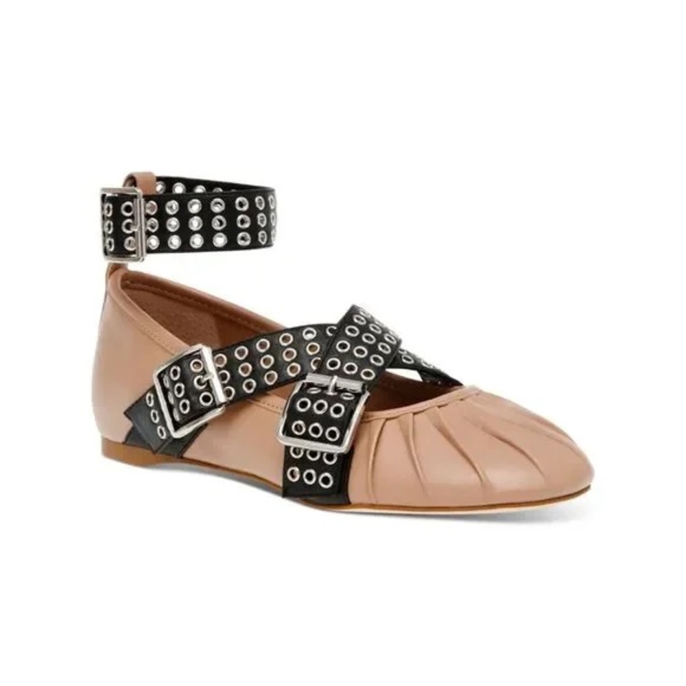 Steve Madden light pink studded flats
